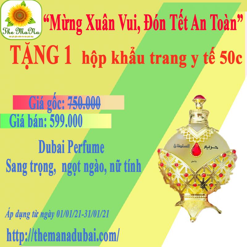 TINH DẦU DUBAI NỘI ĐỊA- CÔNG CHÚA VÀNG